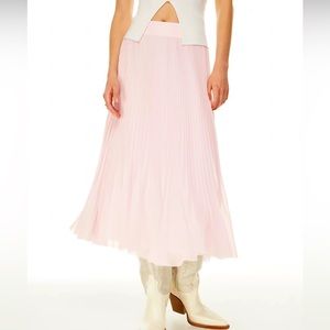 Pink Aritzia Twirl Pleated Skirt
